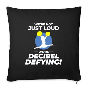 Pom-pom girl Cheerleading Girl Cheering Cheer Squad - Housse de coussin décorative 45 x 45 cm - noir - Devant