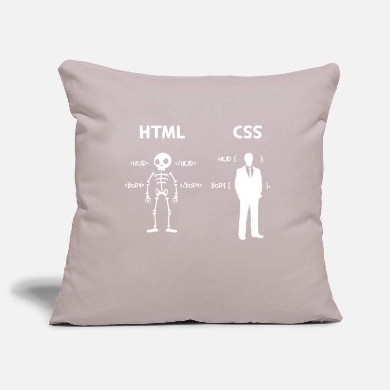Code Css C++ Php Java Développeur Code Scripting Housse de coussin décorative 45 x 45 cm