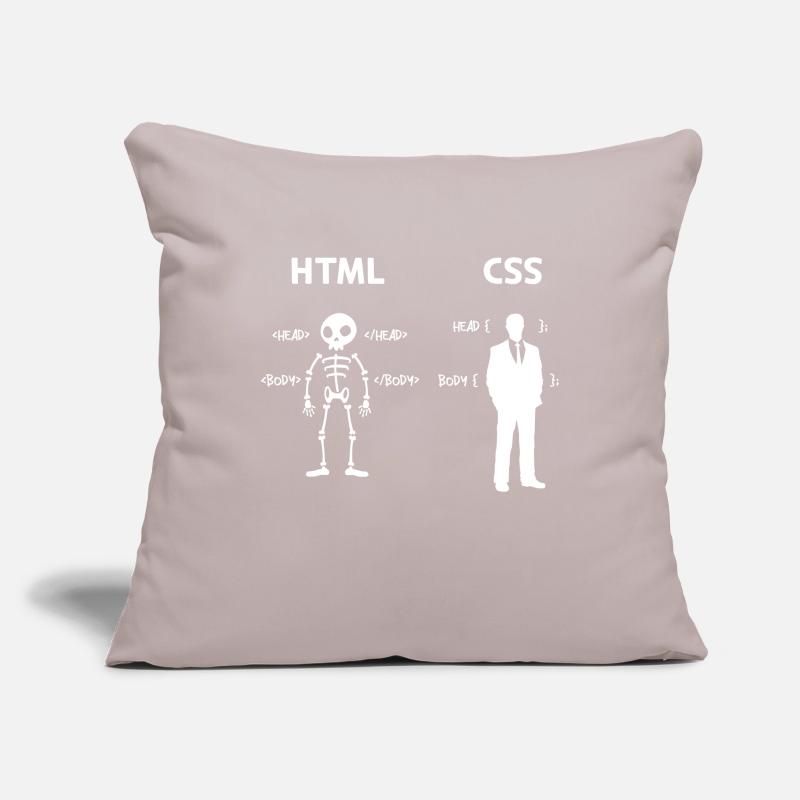 Code Css C++ Php Java Développeur Code Scripting Housse de coussin décorative 45 x 45 cm