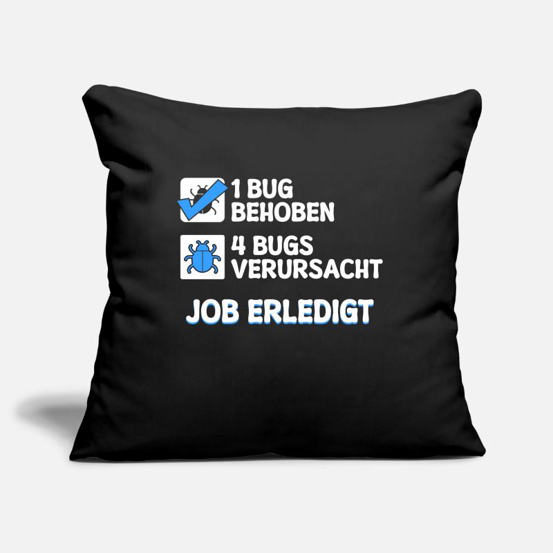Développeur Coden skripting bugs debug correction de bugs Housse de coussin décorative 45 x 45 cm