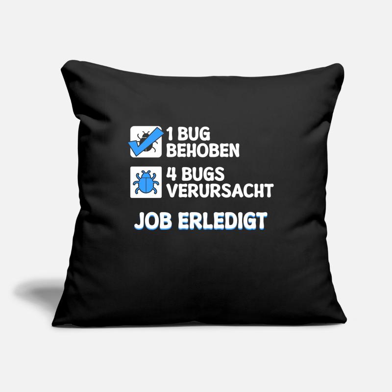 Développeur Coden skripting bugs debug correction de bugs Housse de coussin décorative 45 x 45 cm