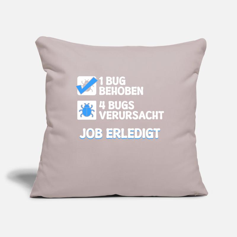 Développeur Coden skripting bugs debug correction de bugs Housse de coussin décorative 45 x 45 cm