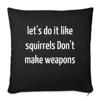 1960s Geek 60s Peace For Paris Peace Funny Quote - Sofa pillowcase 17,3'' x 17,3'' (45 x 45 cm) - black - Front