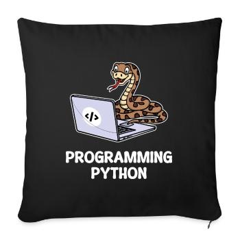 Scripting Programmer Computer Debug Developer - Sofa pillowcase 17,3'' x 17,3'' (45 x 45 cm) - black - Front