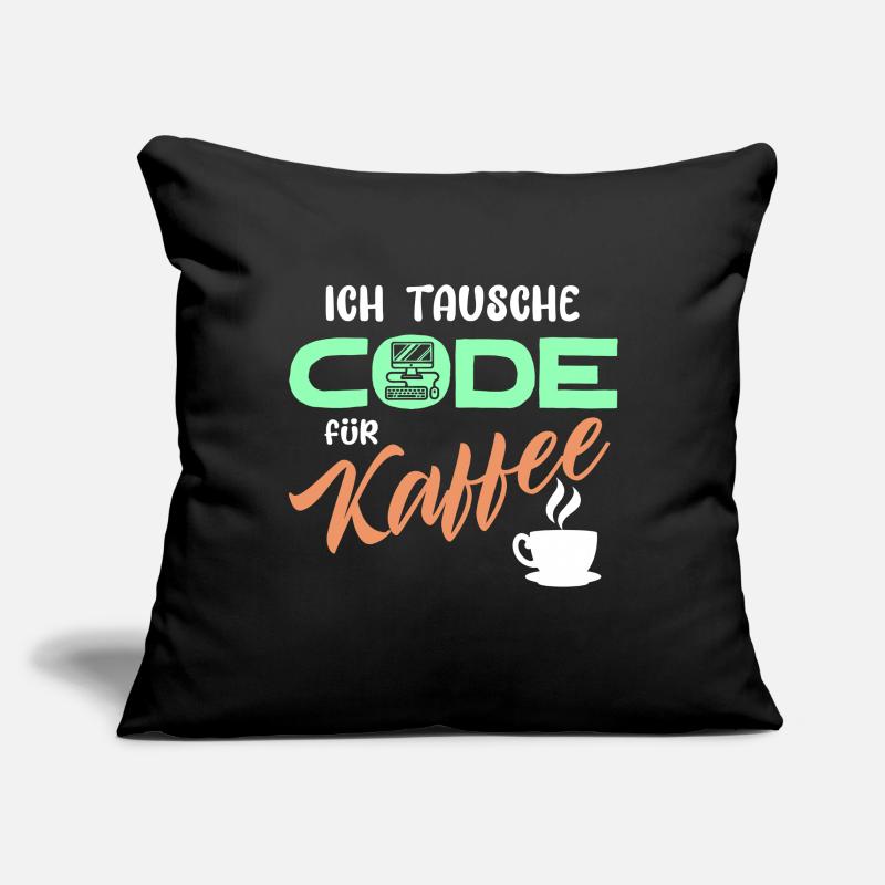 Code Développeur de déclaration Programmeur Ordinateur Housse de coussin décorative 45 x 45 cm