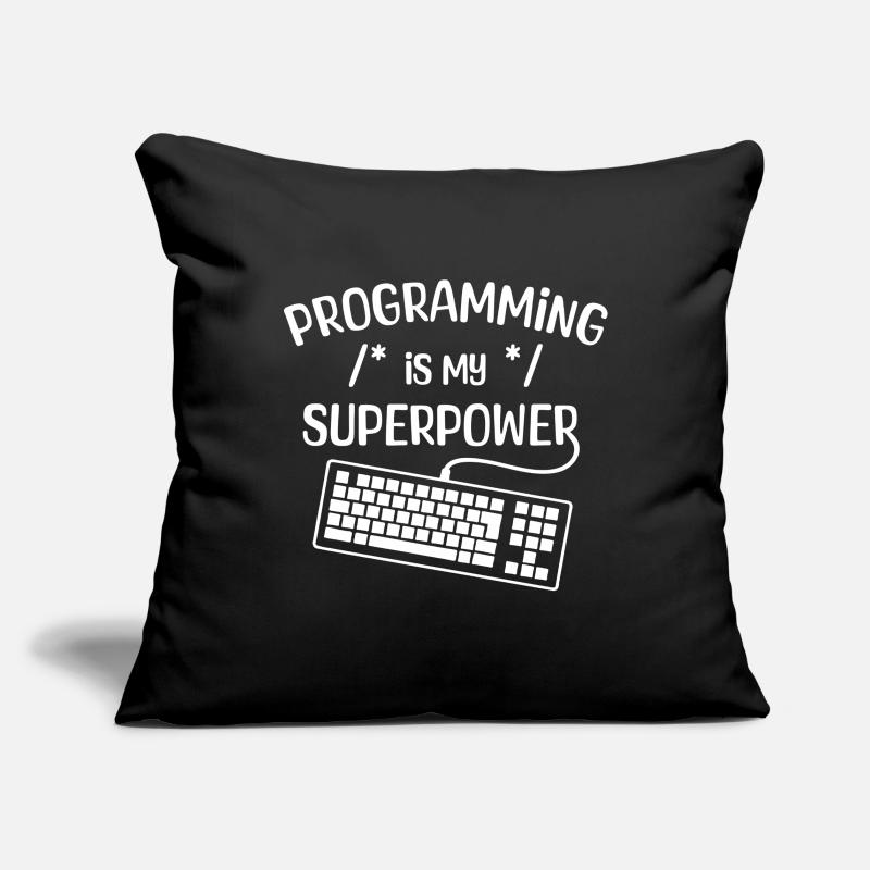Déclaration du développeur Computerfreak Codage informatique Housse de coussin décorative 45 x 45 cm