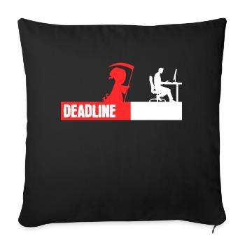Computergeek Developer Coden Statement Scripting - Sofa pillowcase 17,3'' x 17,3'' (45 x 45 cm) - black - Front