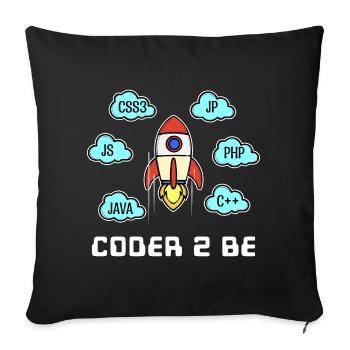 Developer Statement Css Php Java C++ Programmierer - Sofakissenbezug 45 x 45 cm - Schwarz - Vorne