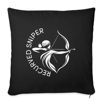 Archer Recurved Sniper Archery BSV - Sofa pillowcase 17,3'' x 17,3'' (45 x 45 cm) - black - Front