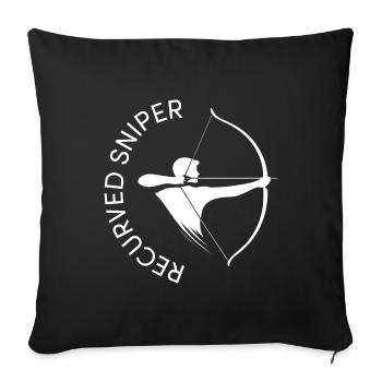 Archer Tireur d’élite recourbé Tir à l’arc BSV - Housse de coussin décorative 45 x 45 cm - noir - Devant