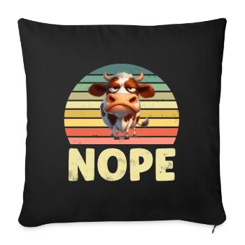 Vaches Vaches - Housse de coussin décorative 45 x 45 cm - noir - Devant