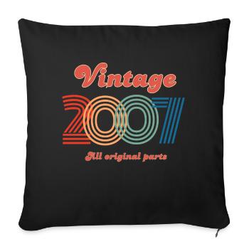 Vintage 2007 all original parts - Housse de coussin décorative 45 x 45 cm - noir - Devant