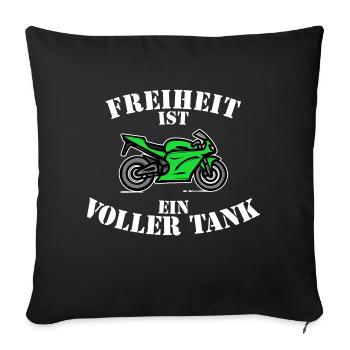 Motor Petrol Station Refuelling Statement Electricity Energy - Sofa pillowcase 17,3'' x 17,3'' (45 x 45 cm) - black - Front