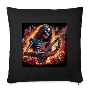 Métalleux après la mort - Housse de coussin décorative 45 x 45 cm - noir - Devant