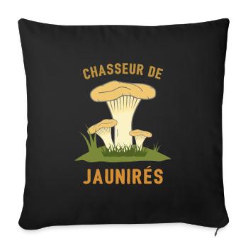 Chasseur de Jaunirés - Housse de coussin décorative 45 x 45 cm - noir - Devant