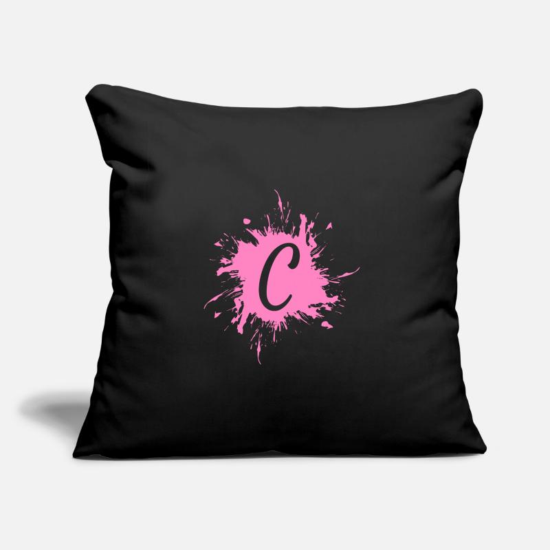 Lettre C - initiale lettre C Housse de coussin décorative 45 x 45 cm