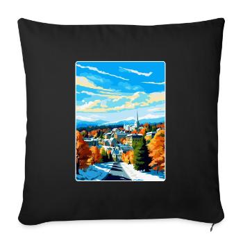 Lahti Finland Vintage Travel Poster WPA Souvenir - Sofa pillowcase 17,3'' x 17,3'' (45 x 45 cm) - black - Front