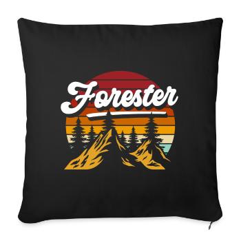 Forester Forests Forester Forester - Sofa pillowcase 17,3'' x 17,3'' (45 x 45 cm) - black - Front