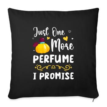 Parfum Duftnote Duftspray Sammler - Sofakissenbezug 45 x 45 cm - Schwarz - Vorne