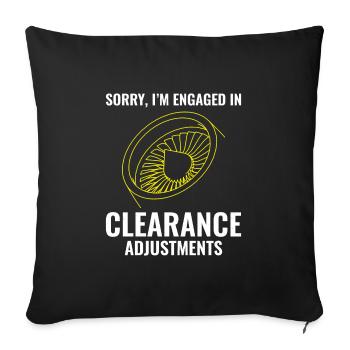 Mécanicien d’avions à réaction Technicien aéronautique - Housse de coussin décorative 45 x 45 cm - noir - Devant