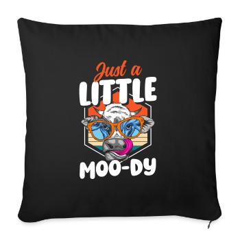 Beef Farmer Dairy Cow - Sofa pillowcase 17,3'' x 17,3'' (45 x 45 cm) - black - Front