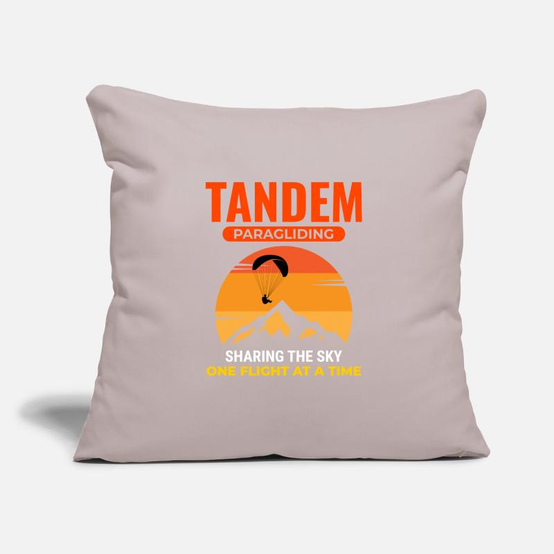 Tandem-Gleitschirmpilot Gleitschirm-Abenteuer Sofakissenbezug 45 x 45 cm