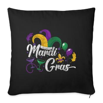 Carnival Celebration Colorful - Sofa pillowcase 17,3'' x 17,3'' (45 x 45 cm) - black - Front