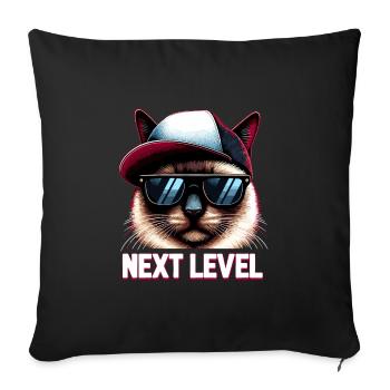 Siamese Cat Siamese Cat Next Level Hip Hop Gift - Sofa pillowcase 17,3'' x 17,3'' (45 x 45 cm) - black - Front