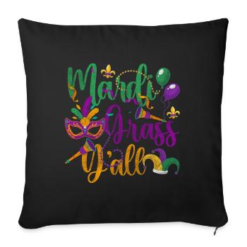 Parade Party Colorful Beads - Sofa pillowcase 17,3'' x 17,3'' (45 x 45 cm) - black - Front