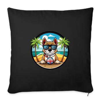 Grand Anglo Francais Dog Breed Cartoon Sunglasses - Sofa pillowcase 17,3'' x 17,3'' (45 x 45 cm) - black - Front
