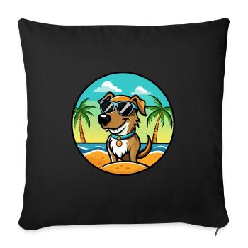 Schweizer Laufhund Dog Breed Cartoon Sunglasses - Sofa pillowcase 17,3'' x 17,3'' (45 x 45 cm) - black - Front