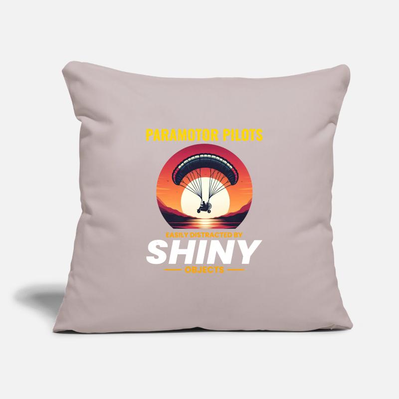Pilote de paramoteur Paramoteur Parapente motorisé Housse de coussin décorative 45 x 45 cm