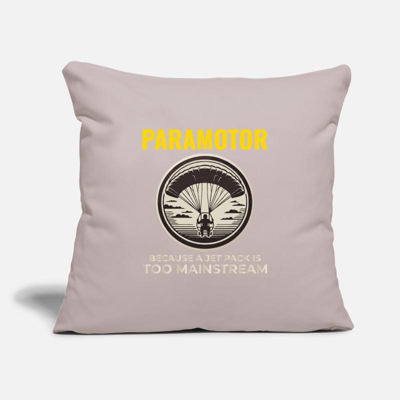 Pilote de paramoteur Paramoteur Parapente motorisé Housse de coussin décorative 45 x 45 cm
