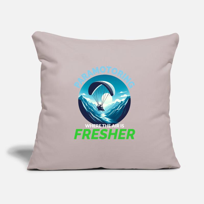 Pilote de paramoteur Paramoteur Parapente motorisé Housse de coussin décorative 45 x 45 cm