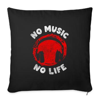 Music Instrument Lifestyle - Sofa pillowcase 17,3'' x 17,3'' (45 x 45 cm) - black - Front