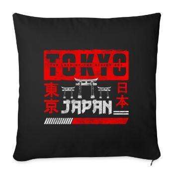 Japan Manga Tokyo - Sofakissenbezug 45 x 45 cm - Schwarz - Vorne