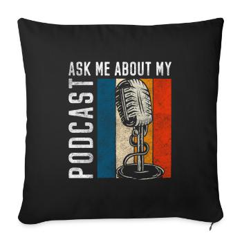Presenter Music Wave Channel - Sofa pillowcase 17,3'' x 17,3'' (45 x 45 cm) - black - Front