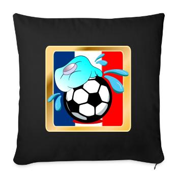 France Summer Football - Sofa pillowcase 17,3'' x 17,3'' (45 x 45 cm) - black - Front