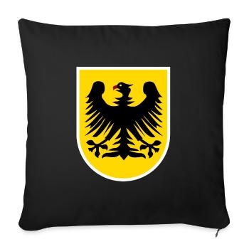 Chez soi en Allemagne - Housse de coussin décorative 45 x 45 cm - noir - Devant