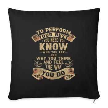 Music Art Stage - Sofa pillowcase 17,3'' x 17,3'' (45 x 45 cm) - black - Front