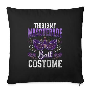 Mask Celebration Unknown Second Face - Sofa pillowcase 17,3'' x 17,3'' (45 x 45 cm) - black - Front