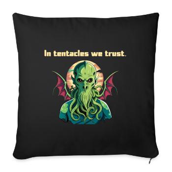No Lives Matter Cthulhu Horror Monster T-Shirt - Sofakissenbezug 45 x 45 cm - Schwarz - Vorne