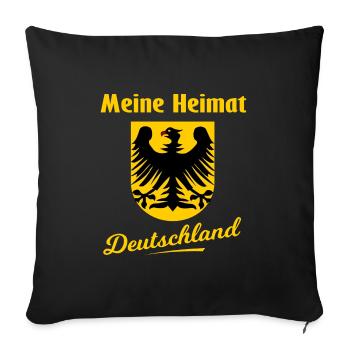 La maison en Allemagne - Housse de coussin décorative 45 x 45 cm - noir - Devant