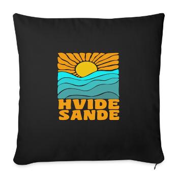 Hvide Sande Dänemark - Sofakissenbezug 45 x 45 cm - Schwarz - Vorne
