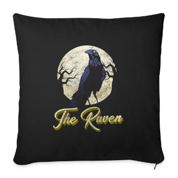 Crow Fog Crow Viking Runes - Sofa pillowcase 17,3'' x 17,3'' (45 x 45 cm) - black - Front