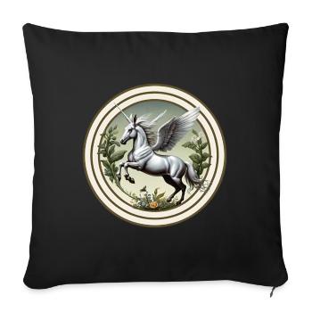 Flying horse - Sofakissenbezug 45 x 45 cm - Schwarz - Vorne