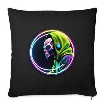 Alien beat - Sofa pillowcase 17,3'' x 17,3'' (45 x 45 cm) - black - Front