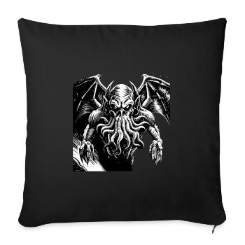Cthulhu No Lives Matter Horror Monster T-Shirt - Sofakissenbezug 45 x 45 cm - Schwarz - Vorne
