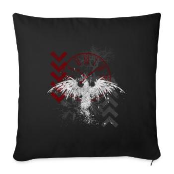 Trash Polka Crâne Dur - Housse de coussin décorative 45 x 45 cm - noir - Devant