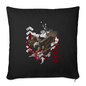 Tattoo Motif Skull - Sofa pillowcase 17,3'' x 17,3'' (45 x 45 cm) - black - Front